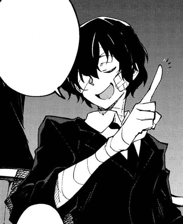 [#бсд #BungouStrayDogs]
— Надо бы сходить 
     к Одасаку..

                            — В баре
                           встретиться?
