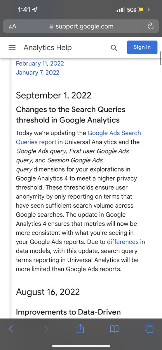 CharlesFarina's tweet photo. Google has updated the Google Ads reports in both Universal Analytics and GA4.  

Universal Analytics will now have less search queries from Google Ads available. https://t.co/5KF5mudHUu