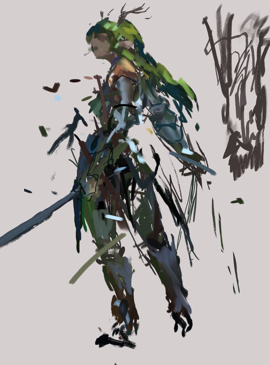 Dryad knight sketch