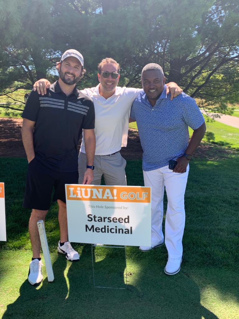 Great day  for 29th Annual @liunacanada Charitable Golf Tournament! <a href="/LiUNACanada/">LiUNA! Canada</a> helping raise funds for various charitable organizations! <a href="/StarseedCA/">Starseed Medicinal</a>