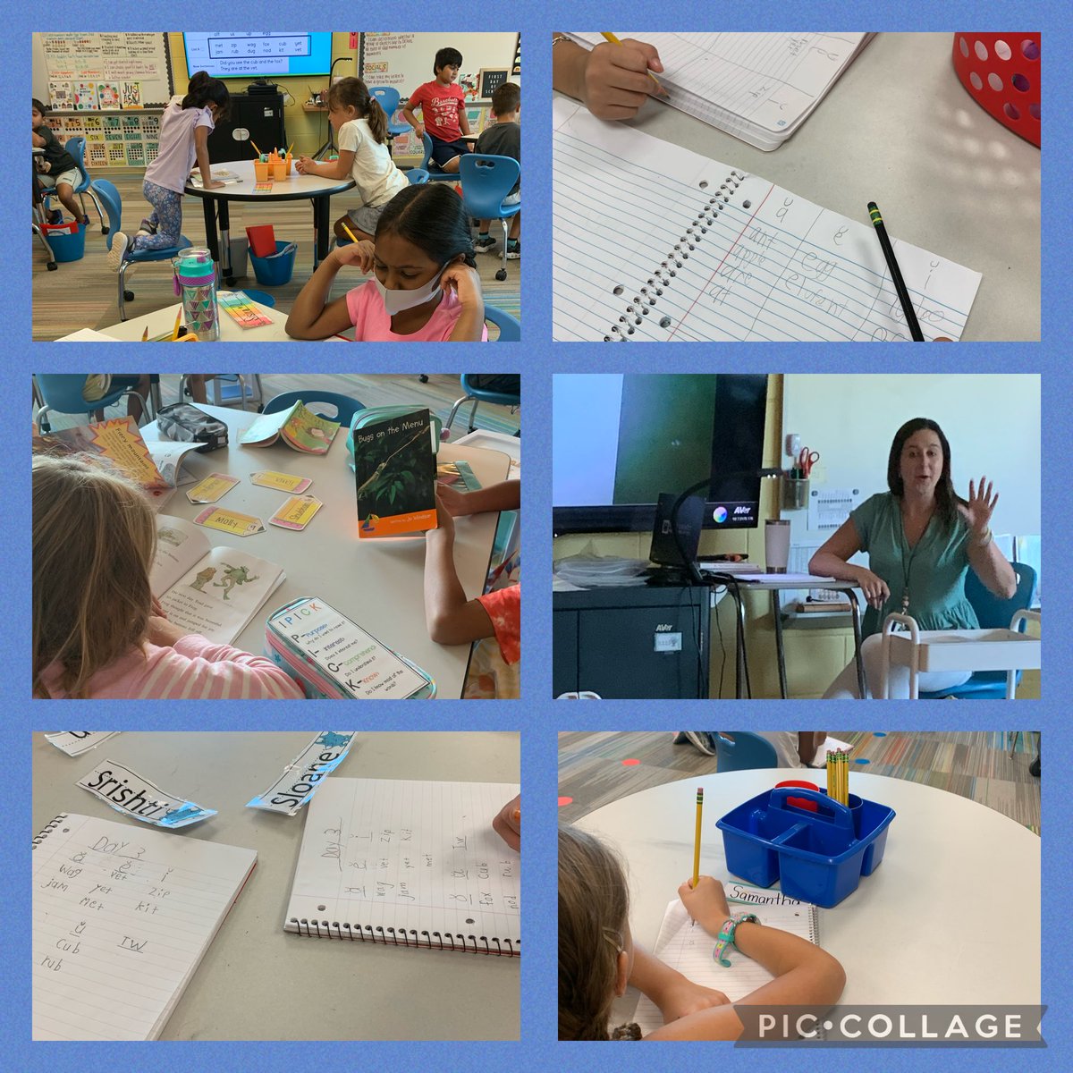 2nd grade Ts modeling➕Ss practicing how to complete Letterland activities!@WhiteOakElem