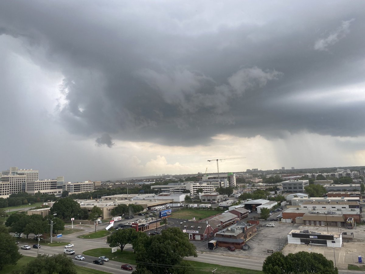 Storm is a brewing. Current views from my office! #DallasWeather #stormtracker