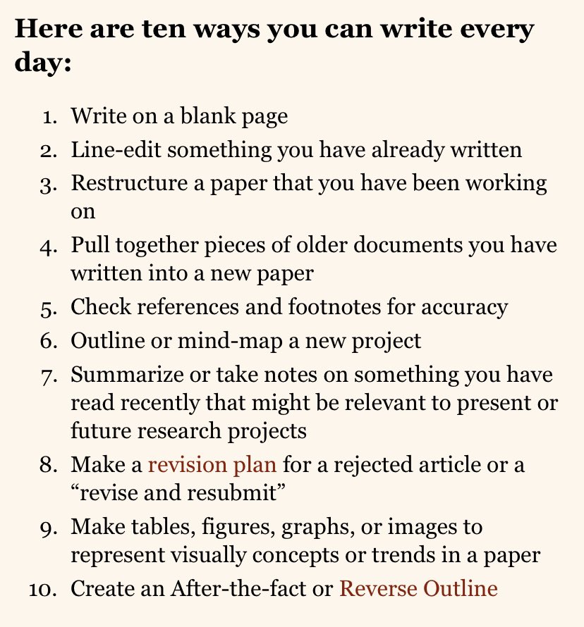 People often ask me what it means to “write every day.” Here are 10 ways: