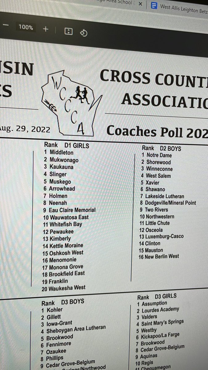 MukwonagoCC's tweet image. Not a bad first week state ranking 🙌🏼