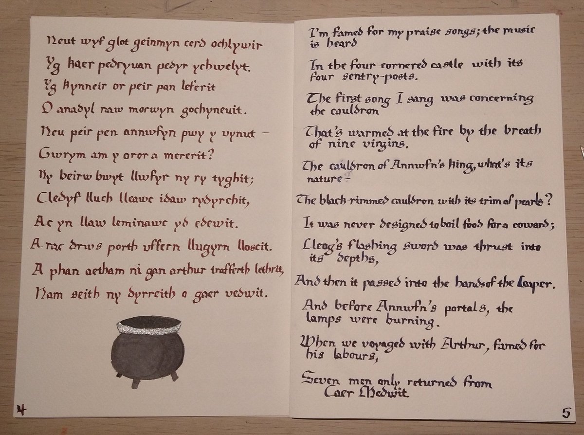 Ink_illuminated's tweet photo. Llyfr Taliesin was actually written by several people. It's most likely that this poem wasn't written by the original Taliesin, but rather another poet writing under his name centuries after his death https://t.co/9RWnmcmw2v
