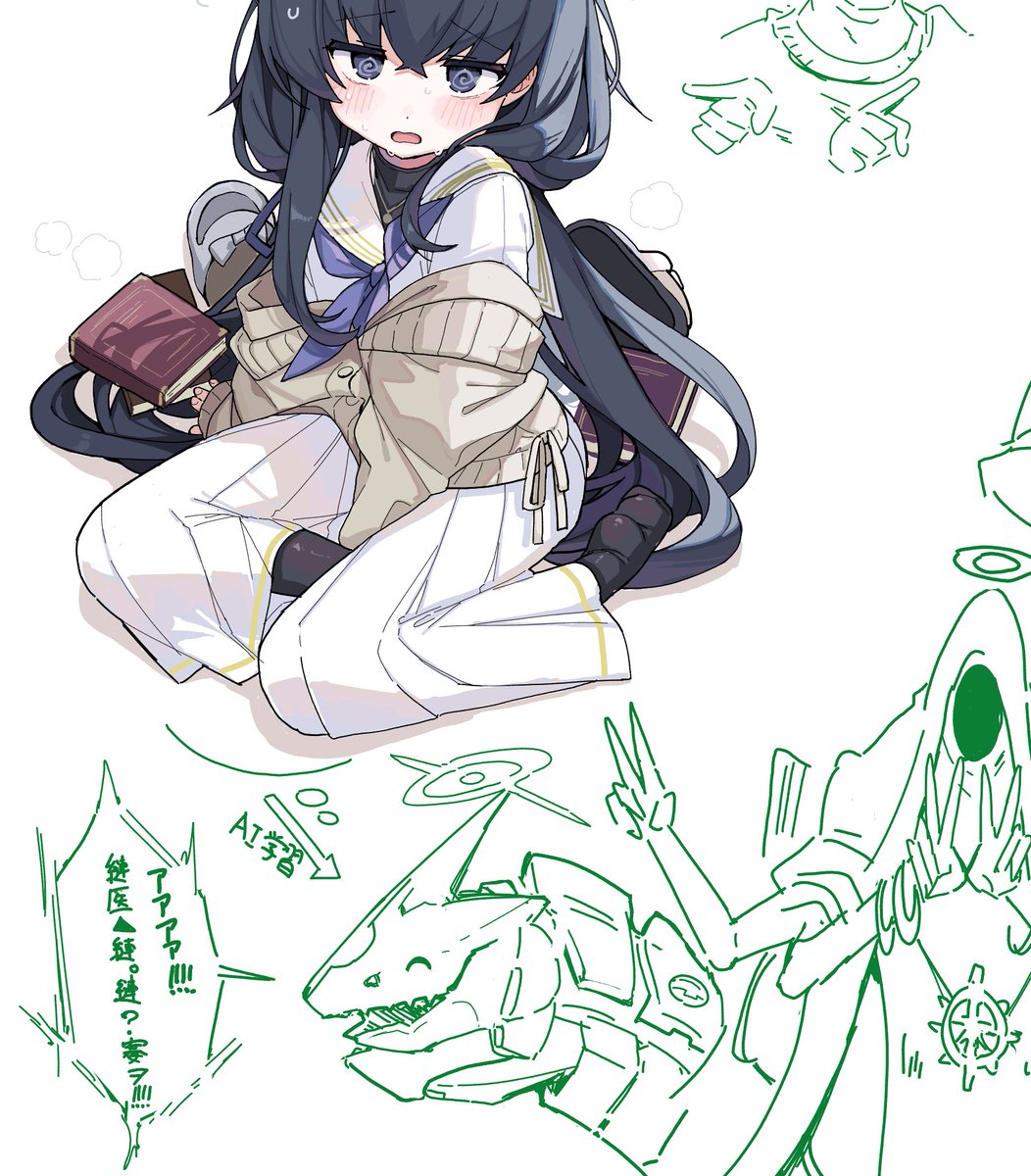 いずれ描きたいハルカとスケベを学習してバグるビナーくん 