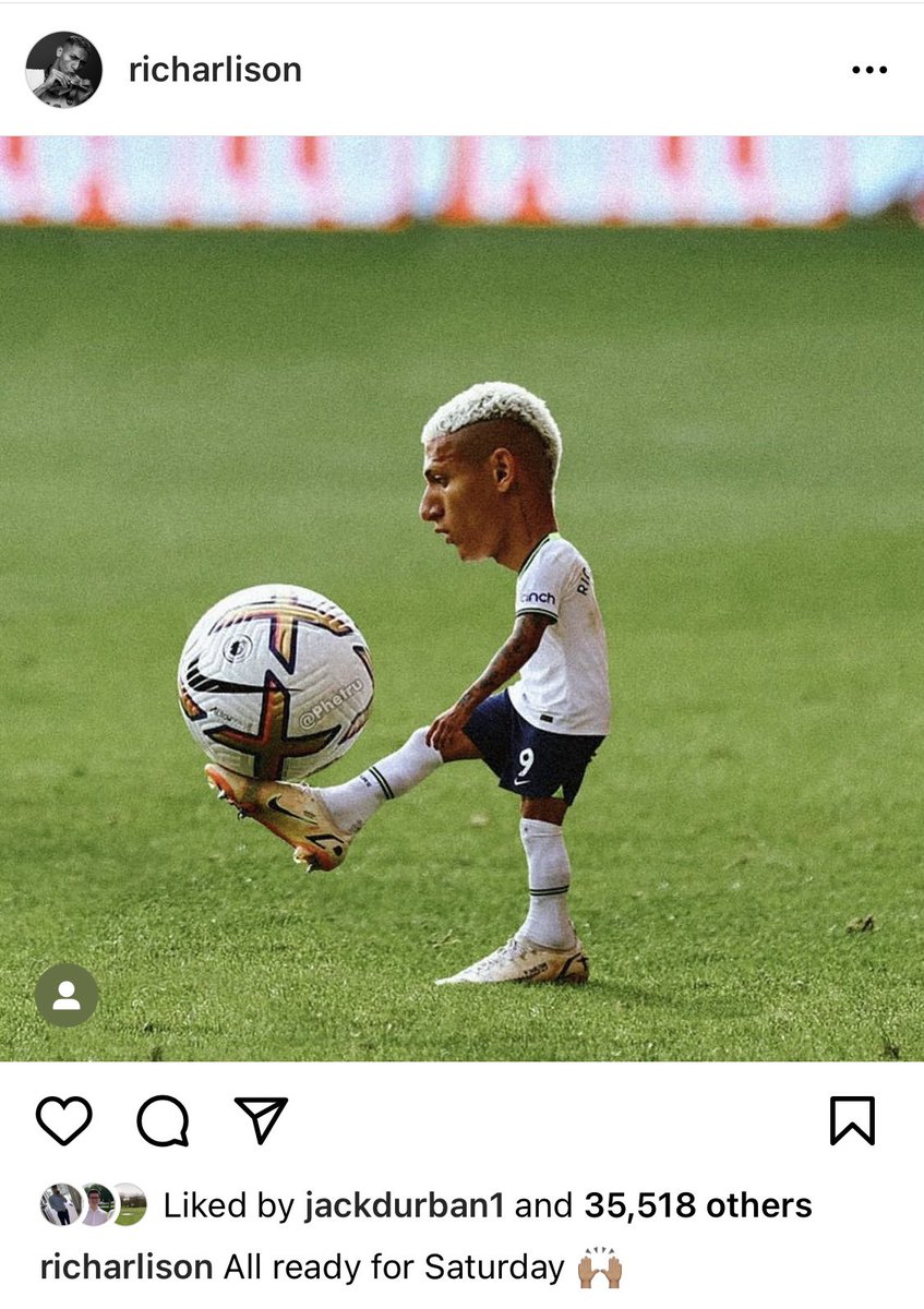 thespursweb's tweet photo. 😂 @richarlison97 https://t.co/aLgXVKIaba