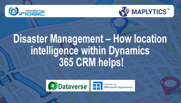 inogic's tweet image. Disaster Management – How location intelligence within #Dynamics365 CRM helps! 
bit.ly/3pYqap9

#LocationalIntelligence #MapAnalytics #MapCRM #GeoMaps #RouteOptimization #TerritoryManagement #MSDynCRM