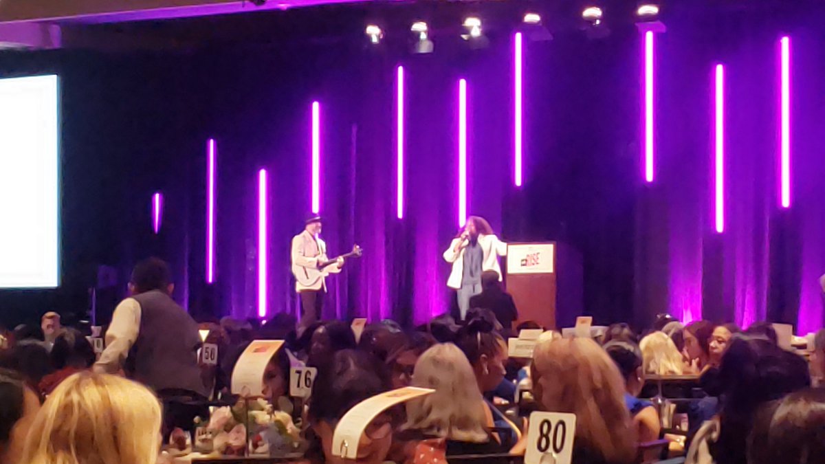 errie77's tweet photo. This girl is on fire! Yes we are! 🔥 Great job with this entertainment! 

@LACWomenLeaders

#WeRISE2022 #LACWLC2022 https://t.co/hTyCklSOZ1