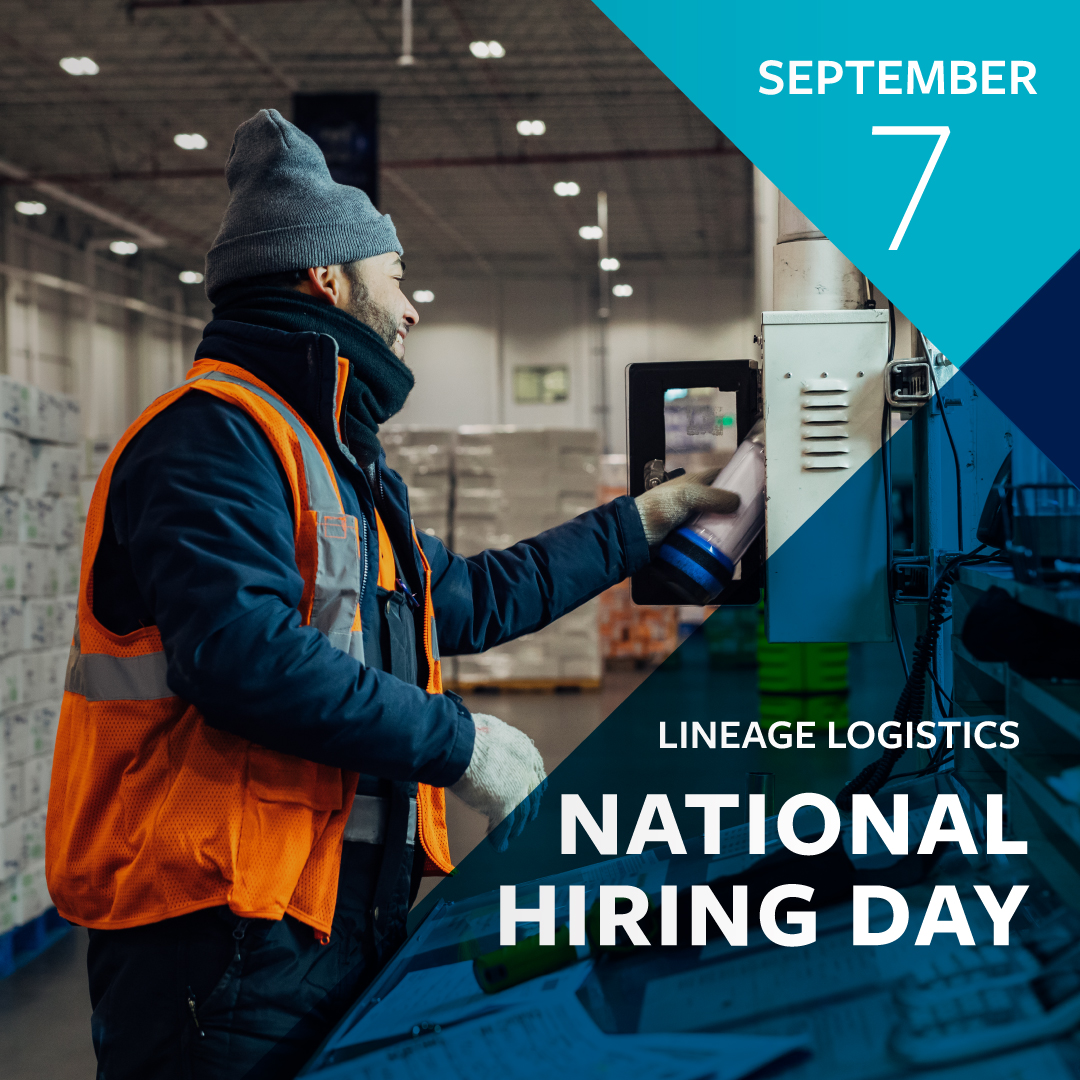 OneLineage's tweet photo. At Lineage, you'll be a critical link in the cold chain. Join us for National Hiring Day on Wednesday, September 7 to learn how you can join the #oneLineage family! Click to RSVP now: https://t.co/s3RGSCfmZk

#oneLineage #hiring #nowhiring #NationalHiringDay https://t.co/yzWtKxY6aY