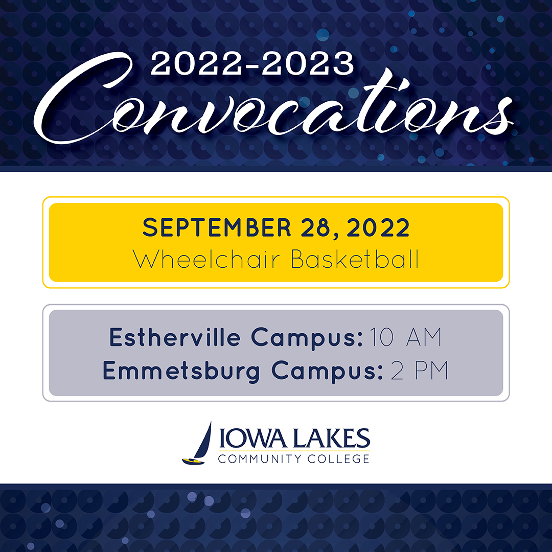 Get excited for Wheelchair Basketball! Our first convocation of the year is September 28th, so mark your calendars, students.