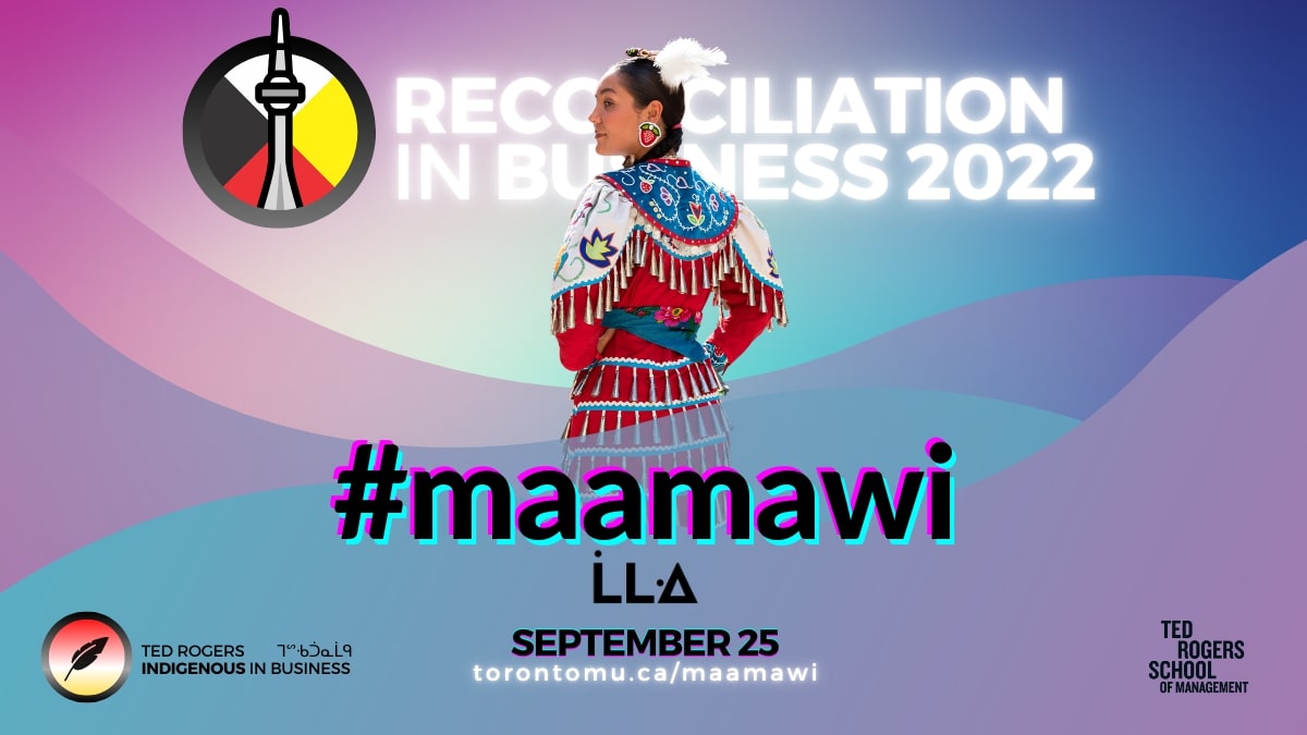 alumnitmu's tweet image. Celebrate Indigenous peoples and culture in business and entrepreneurship by attending @trsmindigenous'  Reconciliation in Business 2022 Conference at @trsmtorontomet on September 25.

Learn more and RSVP: ow.ly/T2iK50Kw0Rr