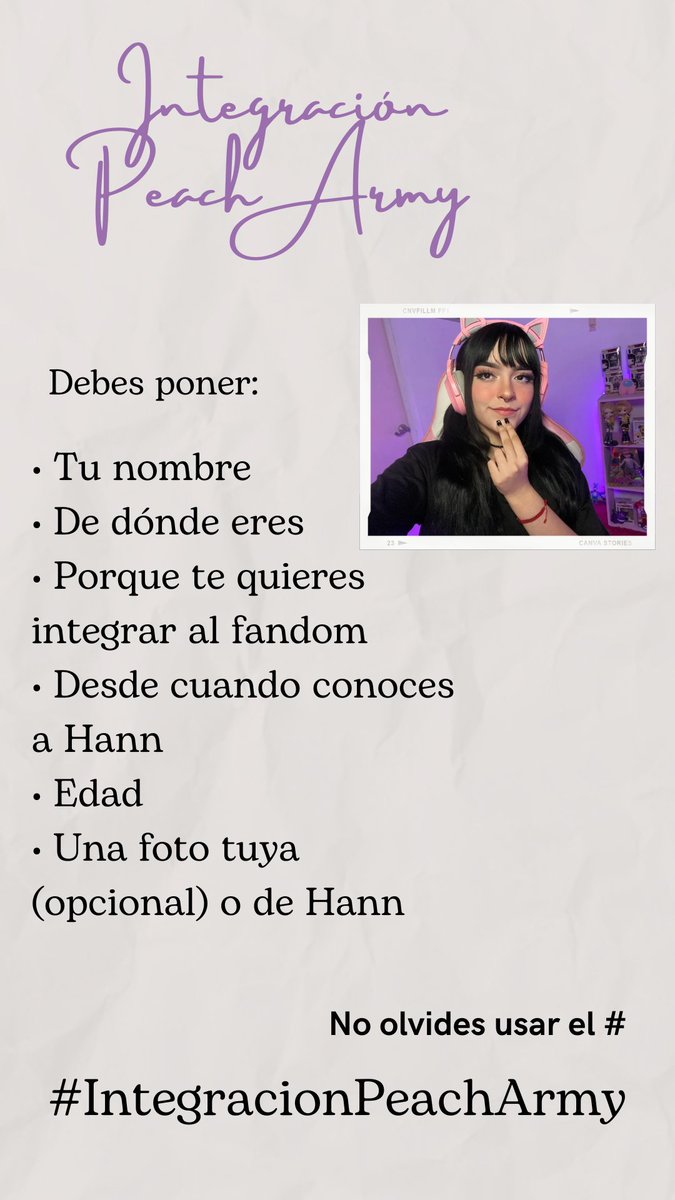 PeachArmyOF's tweet photo. Recuerden que en un rato empieza la integración por si alguien gusta participar, estaremos dando rt a sus tweets 💜 https://t.co/PmHZEMKKeM