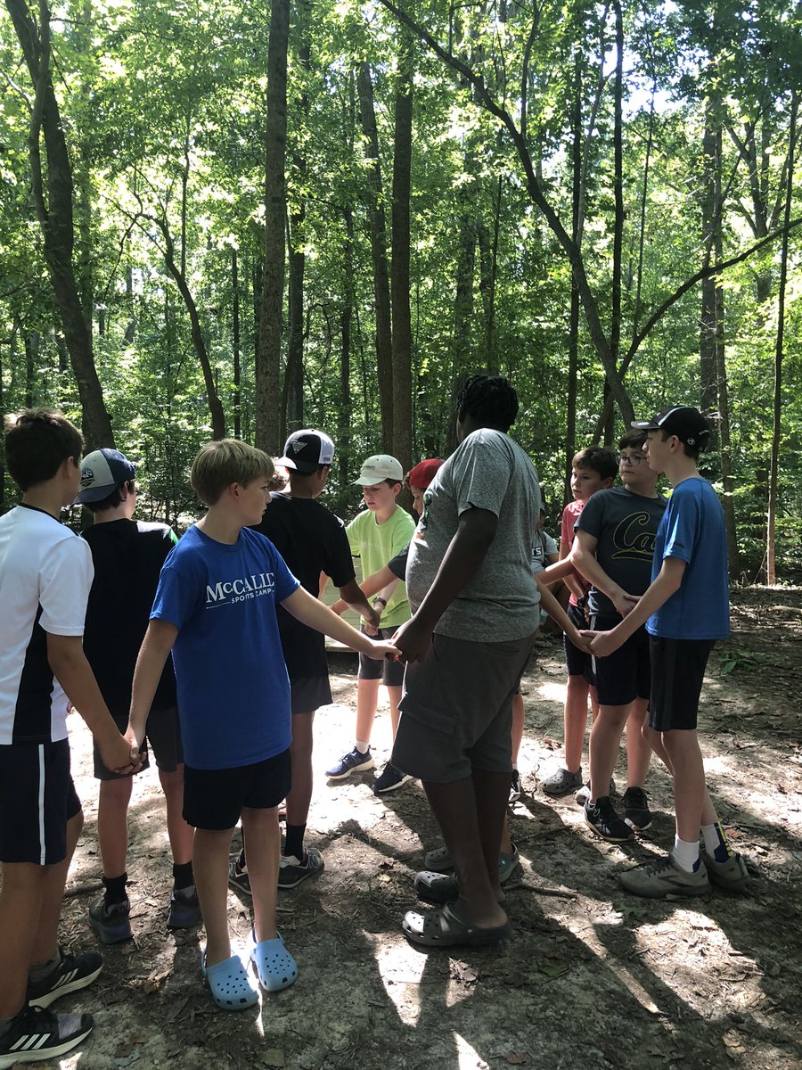 WCDS_Middle's tweet photo. Team building for seventh grade boys is a breeze! #WCDSMiddleSchool https://t.co/3RlB0ClWGg