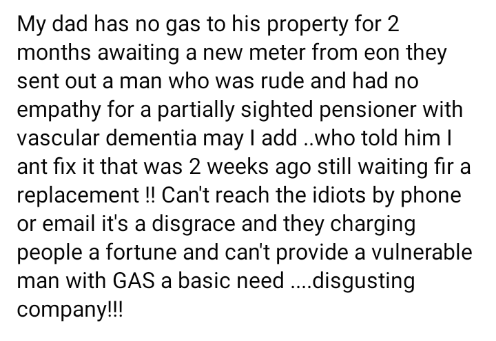I bring you 2022

Rest assured my team will help this elderly gentleman get back on supply 🤞

@eon_next this is NOT ok !