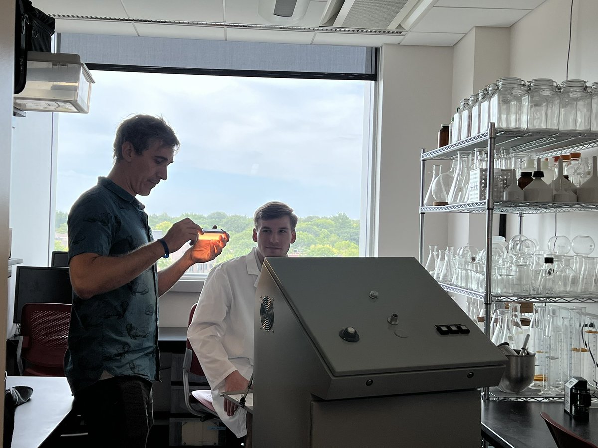 mreicks's tweet photo. On assignment for #IowaStater magazine for @ISUAlum with @McStudio @ISU_ABE meet this student scientist in our first issue this December! #olfactometry #smellyscience #ScienceWithPractice https://t.co/cr5jIOP6Hj