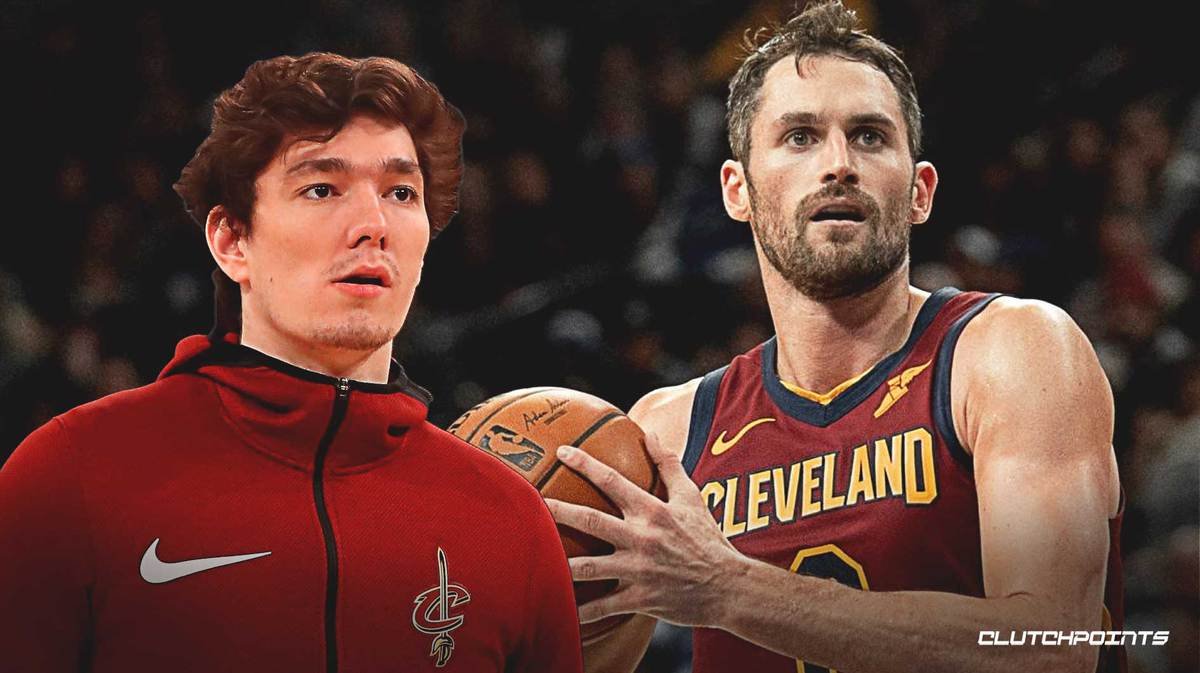 ClutchPoints's tweet photo. The new-look Cleveland Cavs🔥

Starters:                        Bench:
Darius Garland             Ricky Rubio
Donovan Mitchell        Caris LeVert
Isaac Okoro                  Cedi Osman
Evan Mobley                 Kevin Love
Jarrett Allen                  Robin Lopez https://t.co/RhX8QqANIb