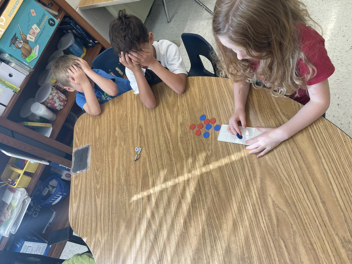 jnbailey7's tweet photo. Today in math, we got to work on a frameworks lesson. The kids absolutely loved this! They had to ask and answer questions to help find the number the other student created using the 10 frames! #Raisingthebar @Hasty_Huskies  @JanetMarotte777 @MRegan0123 @Beth_Coryell https://t.co/jhDuZ9QoYw