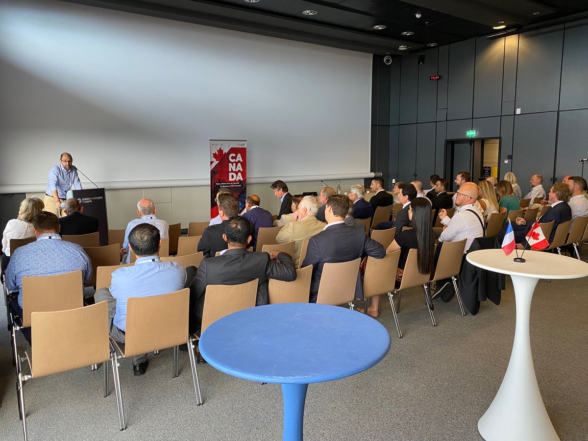 Le 🇨🇦 est en force au #CIGRE qui réunit les acteurs-clefs des réseaux électriques durables de demain! L’occasion de faire rayonner l'expertise 🇨🇦 dans la nouvelle génération de réseaux électriques intelligents avec l'appui précieux de notre équipe du <a href="/SDC_TCS/">Service des délégués commerciaux</a> à l'<a href="/AmbCanFrance/">Ambassade du Canada en France</a>!