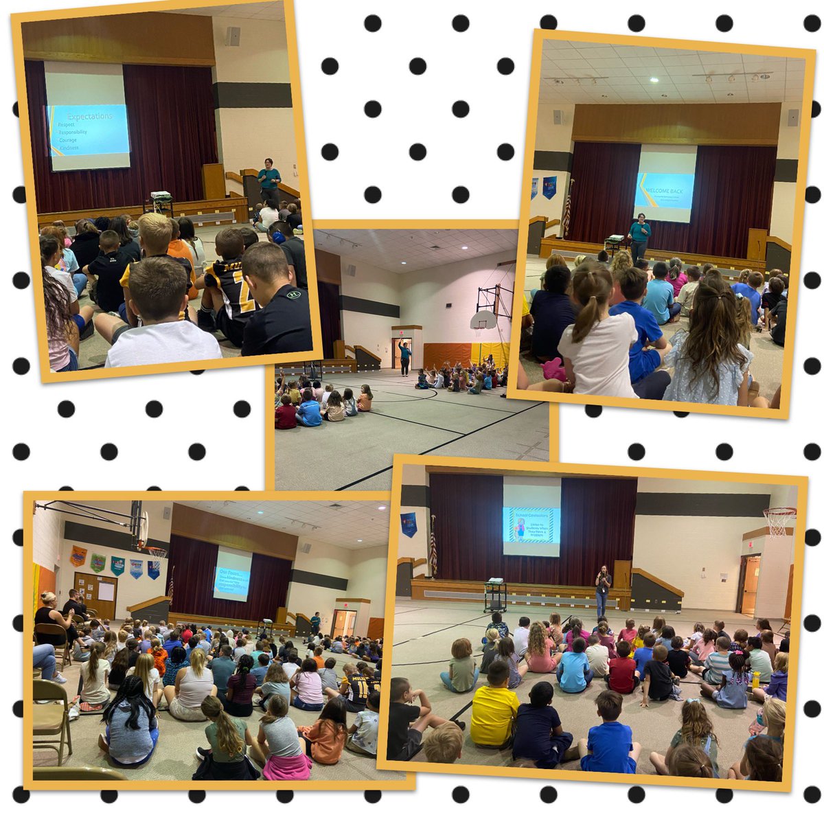 QE students in grades 1-5 gathered today for a “welcome back” assembly. Our focus for this school year is to show KINDNESS in all that we do! We are looking forward to a great year! #QvillePride #inspiring #empowering #connecting