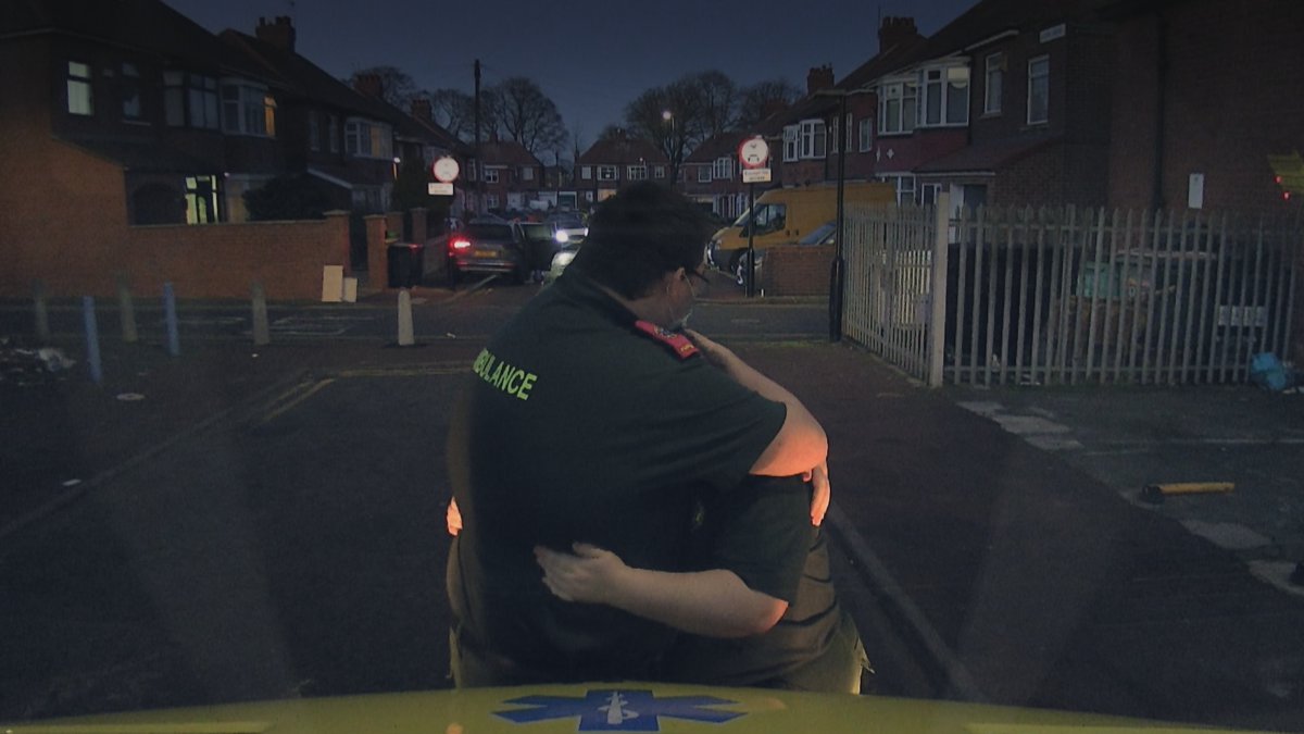 NHSNEY's tweet photo. #Ambulance | Our staff really are incredible people. 

But they’re also human.💙 https://t.co/j9nvsWFKEG