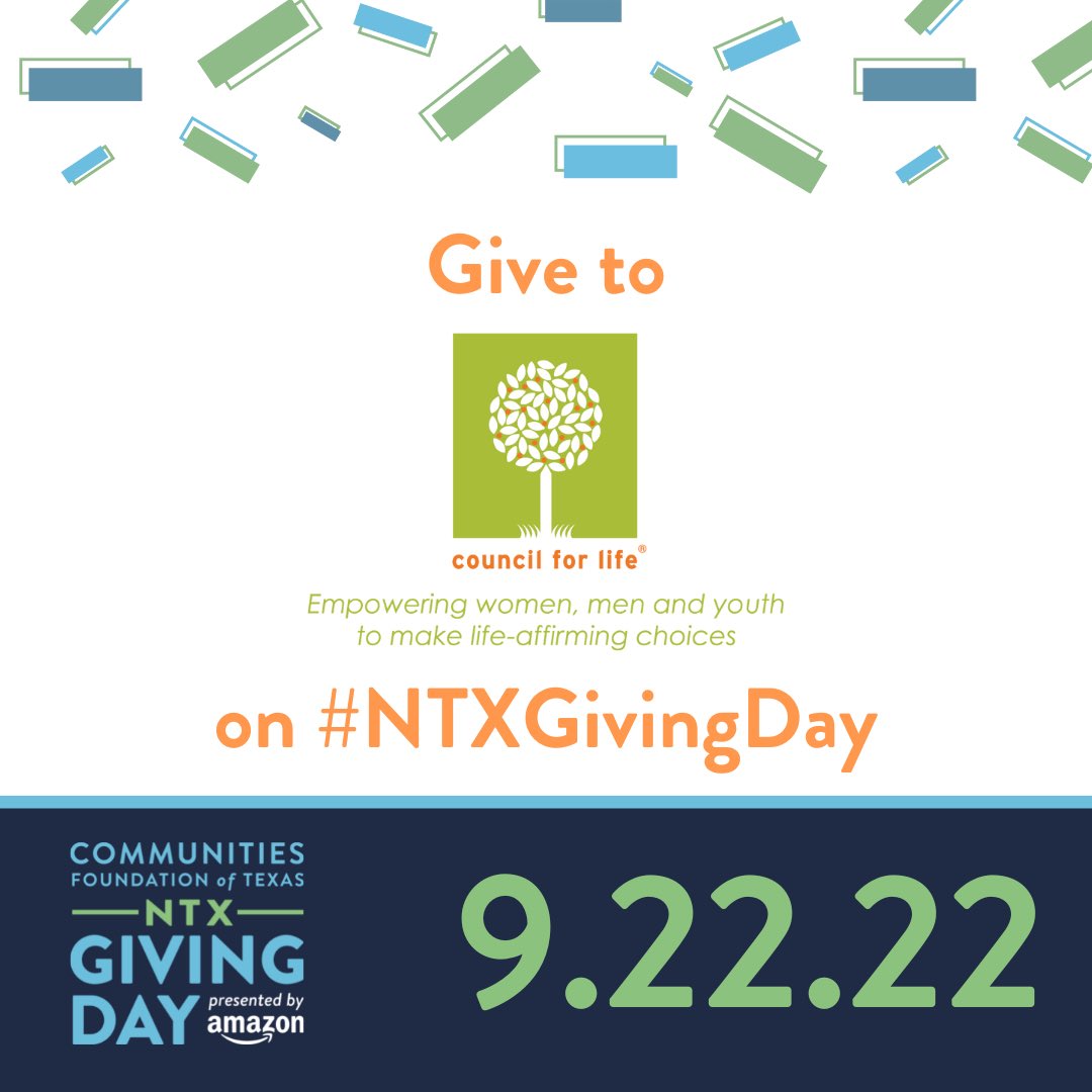 𝐂𝐋𝐈𝐂𝐊 𝐇𝐄𝐑𝐄 𝐭𝐨 𝐠𝐨 𝐭𝐨 𝐂𝐅𝐋’𝐬 𝐍𝐓𝐗 𝐆𝐈𝐕𝐈𝐍𝐆 𝐃𝐀𝐘 𝐏𝐀𝐆𝐄 𝐭𝐨 𝐆𝐈𝐕𝐄 𝐄𝐀𝐑𝐋𝐘 𝐍𝐎𝐖: northtexasgivingday.org/organization/C… 
#northtexasgivingday #councilforlife