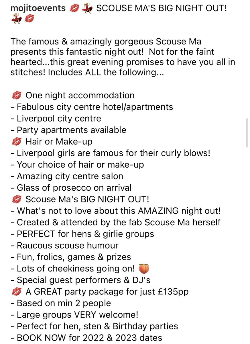 The ULTIMATE package from <a href="/MojitoEvents/">Mojito Events</a>!! HOW UNREAL IS THIS!!! They have a list of our event dates that you can book for!!