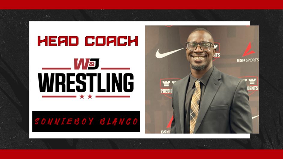 nwcawrestling's tweet photo. Sonnieboy Blanco '17 named head coach of W&amp;J wrestling program
📰 https://t.co/XCjuQlDLwb https://t.co/LZYBiRFV80
