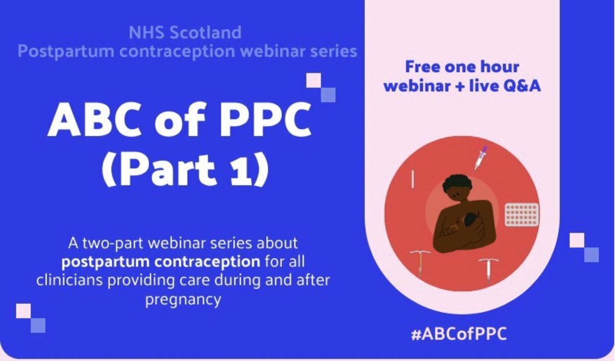 Scottish Postpartum Contraception Network (@scotpcn) on Twitter photo Delighted to announce the first #ABCofPPC free educational webinar for NHS Scotland staff! 🎉 Register here: eventbrite.co.uk/e/411325424417 <a href="/NHS_Education/">NHS Education for Scotland (NES)</a> <a href="/scotgov/">Scottish Government</a> <a href="/FSRH_Scot/">FSRH Scotland</a> <a href="/RCObsGyn/">RoyalCollegeObsGyn</a> <a href="/ScotlandRCM/">The RCM Scotland</a> Delighted to announce the first #ABCofPPC free educational webinar for NHS Scotland staff! 🎉 Register here: eventbrite.co.uk/e/411325424417 <a href="/NHS_Education/">NHS Education for Scotland (NES)</a> <a href="/scotgov/">Scottish Government</a> <a href="/FSRH_Scot/">FSRH Scotland</a> <a href="/RCObsGyn/">RoyalCollegeObsGyn</a> <a href="/ScotlandRCM/">The RCM Scotland</a>
