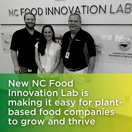 PBFA's Maddie Segal toured the brand new North Carolina Food Innovation Lab (NCFIL) in Kannapolis. NCFIL is dedicated to supporting plant-based food innovators. Read more about the facility and their mission to expand #plantbased in our latest blog! plantbasedfoods.org/nc-food-innova…