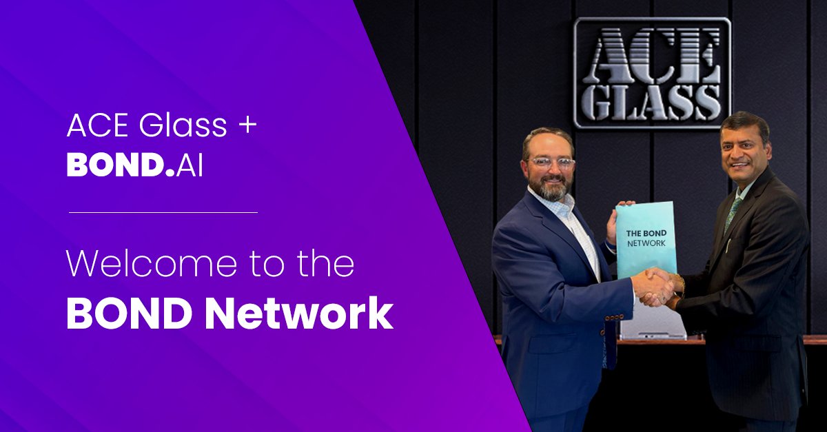 BondDotAi's tweet photo. A leader in the industry, ACE Glass has joined #TheBONDNetwork! It's associates have created some of the most iconic buildings in the state and we are thrilled that we can offer them a new level of finanical health. #EmpathyEngine #manufacturing #Arkansas #LittleRock https://t.co/N6gjjUNowy