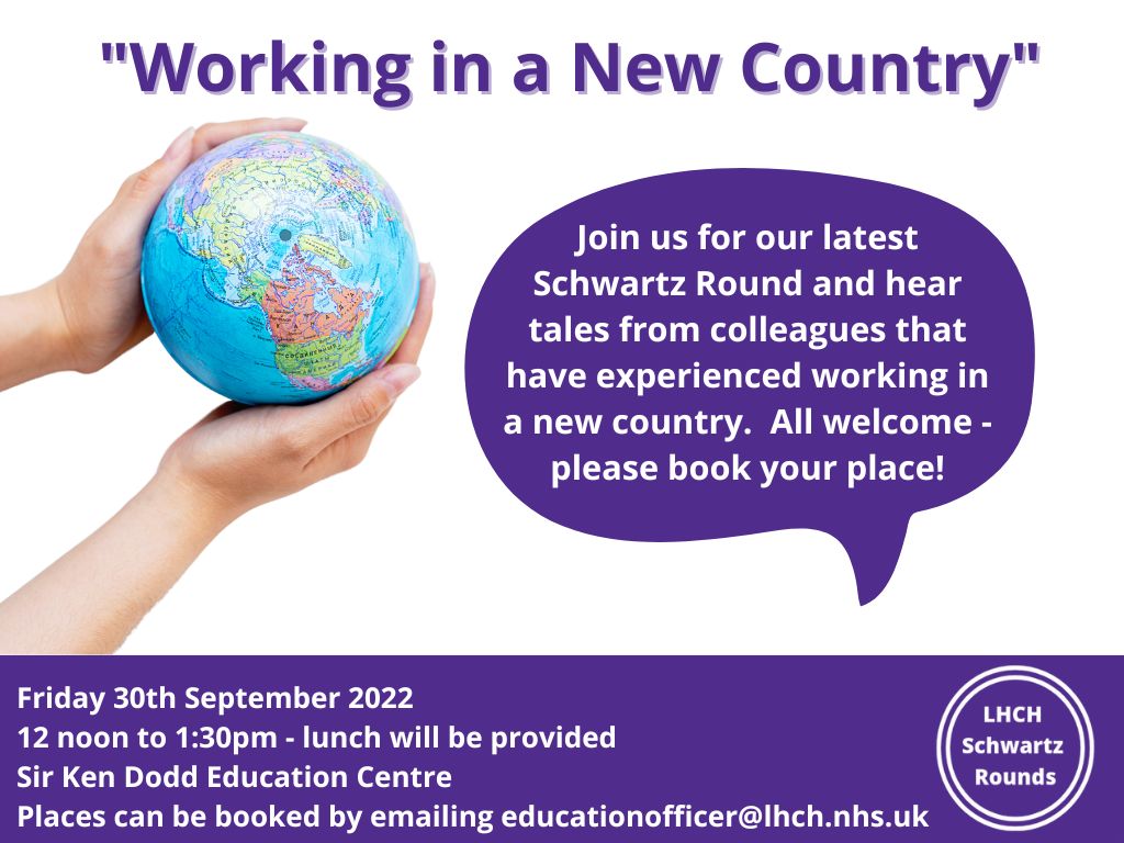 Come and join our next Schwartz Round <a href="/LHCHFT/">LHCH</a> #compassion #teamwork #NHS