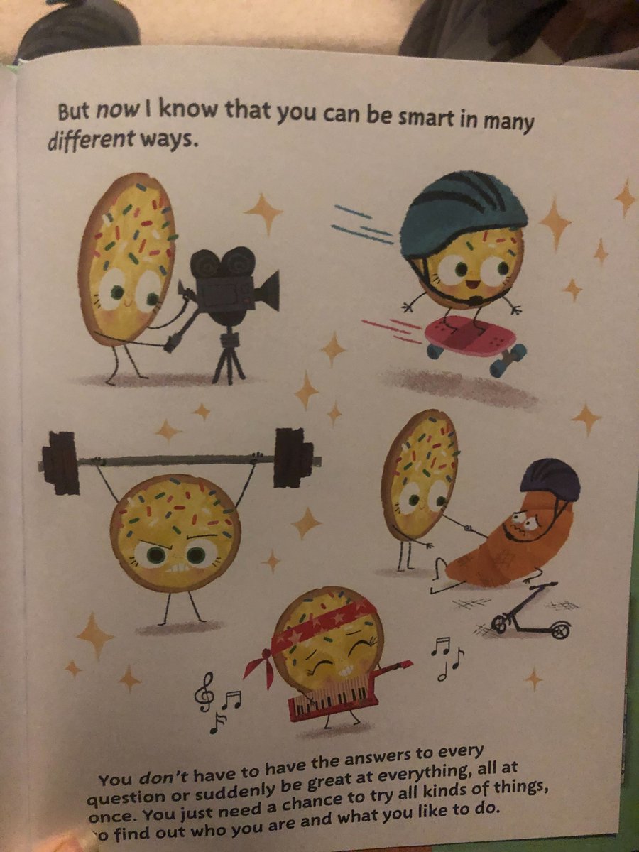 Megsquito's tweet image. My boys loved seeing @DrHowardGardner 's theory of multiple intelligences on display when I read them "The Smart Cookie" by @IamJoryJohn last night! "Now I know you can be smart in many *different* ways."