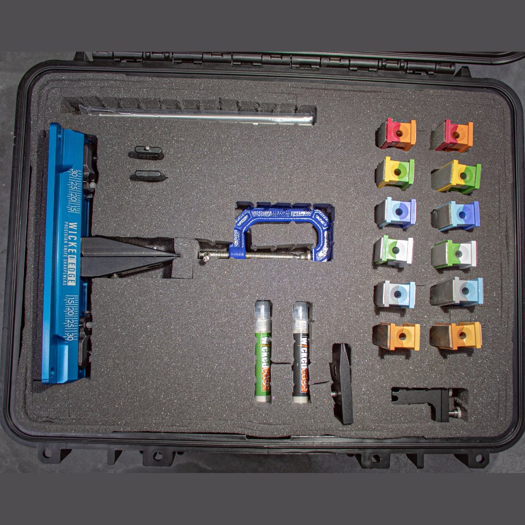 Take advantage of our overstock! Waterproof and shockproof Royal Case Hard-Carrying Case with customizable foam. Perfect for your Wicked Edge, camera, laptop, etc. Available while supplies last. 
Dimensions: 20" x 16" x 7.5"