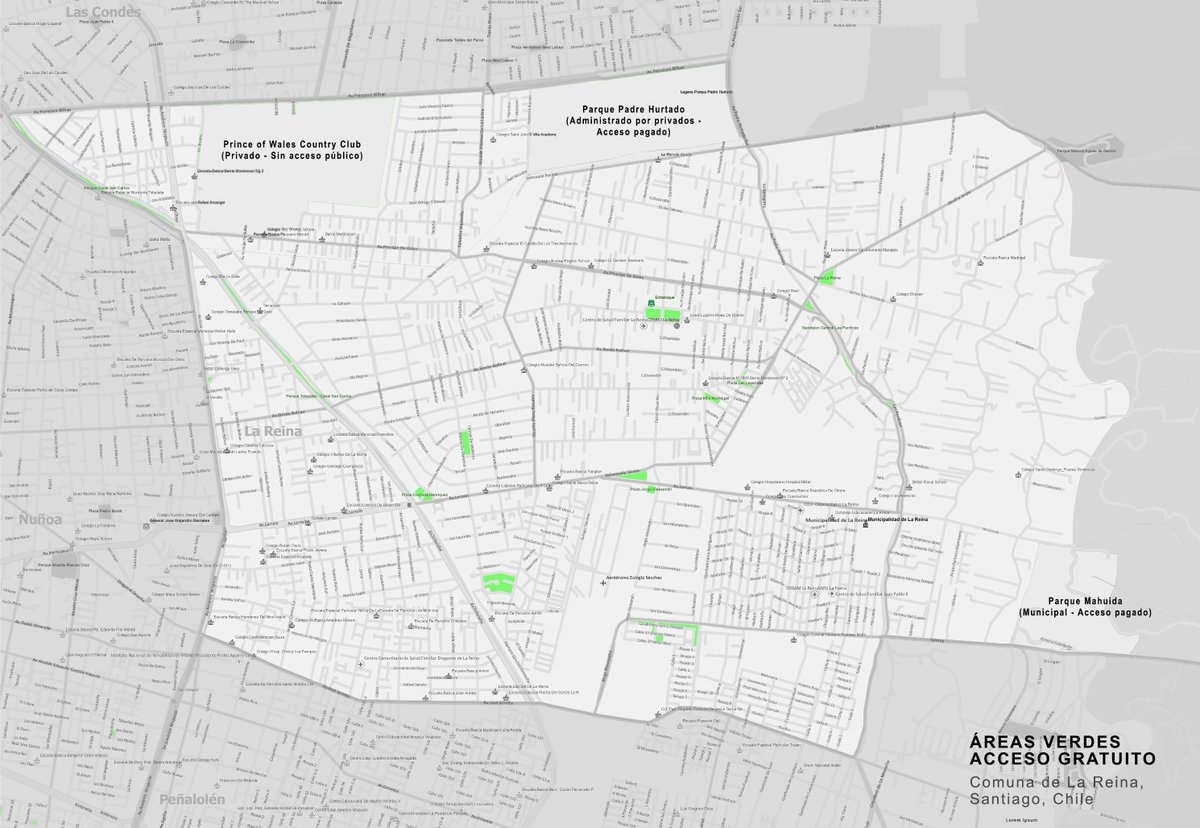 archambassador's tweet photo. En Santiago hay una falta de espacios públicos abiertos para recreación. En el caso de La Reina, que aunque es una de las comunas con más áreas verdes, todos sus parques son pagados. Esto restringe la recreación a parte de las personas y crea un problema social en la ciudad. https://t.co/JqboT89oe9