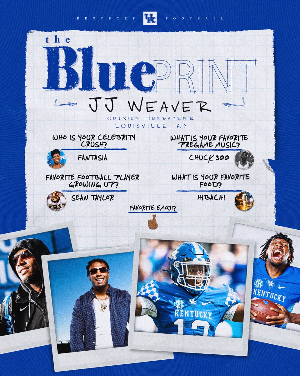 UKFootball's tweet photo. The Kentucky #Blueprint x @jjtimeee.
#OLBU x #ForTheTeam 😼🏈 https://t.co/iRR26D8v4n