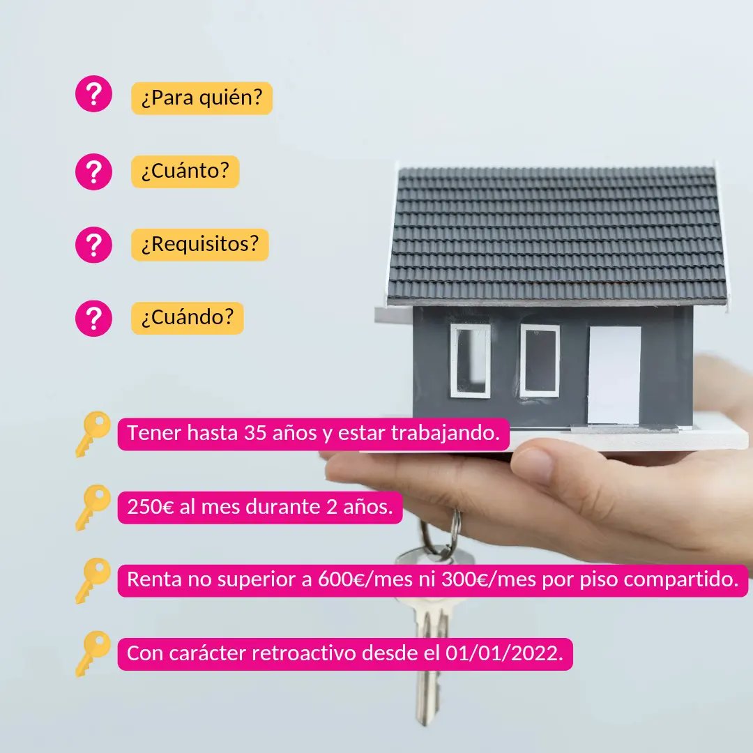 🏠BONO ALQUILER JOVEN🔑

🗓Desde el 1 de septiembre hasta el 30 de noviembre puedes solicitar el Bono de Alquiler Joven en la comunidad de Castilla y León.