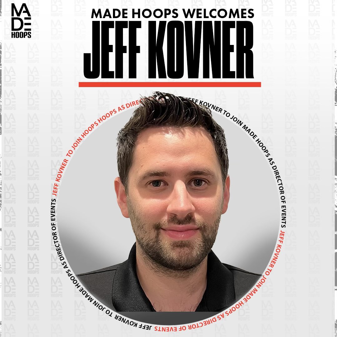 🚨MADE Hoops would like to welcome Jeff Kovner as Director of Events 🚨

@coachkovner 🤝 <a href="/madehoops/">MADE Hoops</a>