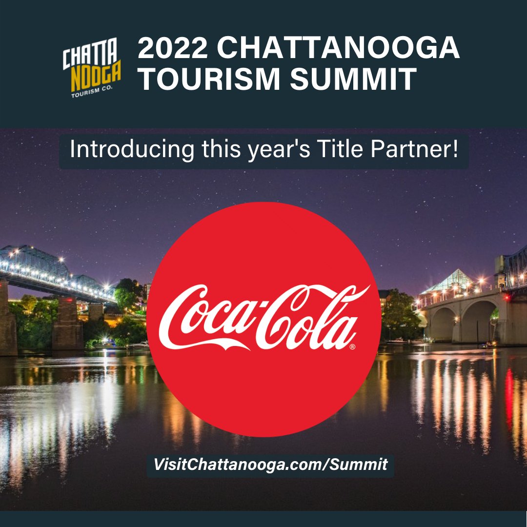 Chattanooga Tourism Co. is excited to extend a warm thank you to the 2022 Chattanooga Tourism Summit Title Partner: Chattanooga Coca-Cola!

Purchase your ticket here: visitchattanooga.com/corporate/tour…