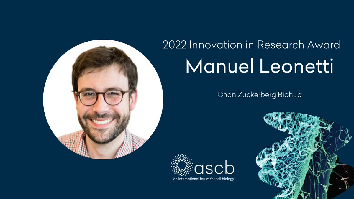 ASCBiology's tweet photo. For his research innovation that significantly impacts progress in advancing the field of cell biology Manuel Leonetti of the Chan Zuckerberg Biohub will receive ASCB’ Innovation in Research Award #OpenCell Congratulations!  @czbiohub @LeonettiManuel https://t.co/ndHQ4gikU7
