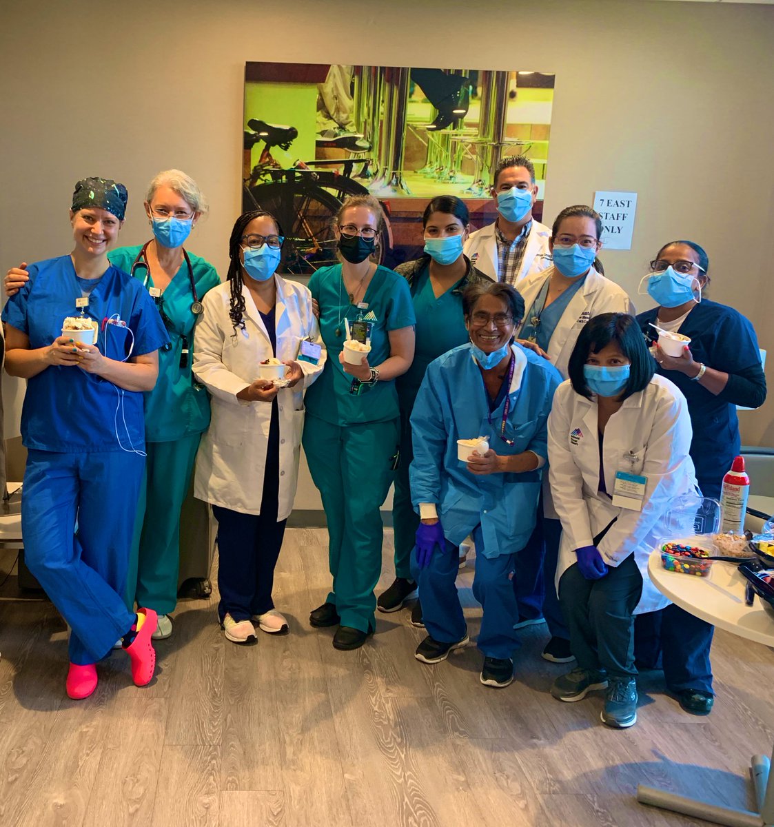 Welcome to <a href="/MountSinaiHeart/">Mount Sinai Fuster Heart Hospital</a>, Judy! Happy to have you onboard as ANM - welcomed today by staff from 7e/4N telemetry floors &amp; #cathlab! 💪#bettertogether #heartofthematter <a href="/BethOliverVP/">Beth Oliver</a> <a href="/JeannieBanton/">Jeannie Banton</a> <a href="/HaydeeGarciaNP/">Haydee Garcia</a>