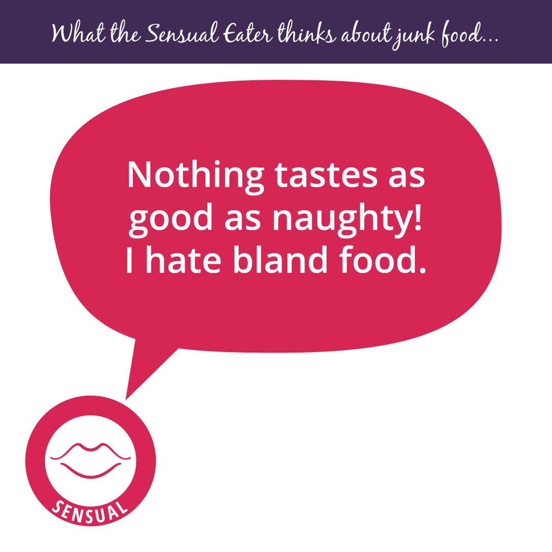 KarenKnowler's tweet image. Naughty, naughty, Sensual Eaters!!

You just can’t stand healthy food if it’s bland, boring or predictable.

You would rather eat chocolate until you feel sick than suffer an undressed salad or a macrobiotic mouthful.

Here's my thoughts on that...

#sensualeater #eatforpleasure