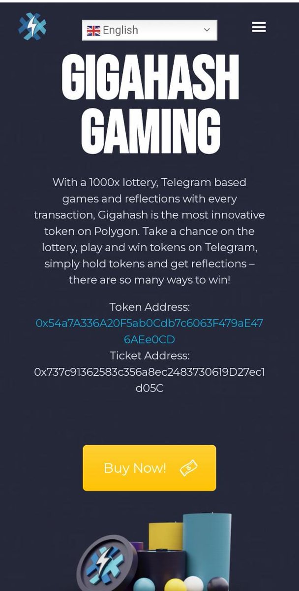samon_sammy's tweet photo. Starting of the GHG ERA ❤️ @GigaHashGaming 

👉Matic paired 
👉Premier blockchain lottery
👉TG embedded gamingbot on the way 
👉Now on @LunarCrush
👉Agreements with Giants @chainlink &amp; @polygonstudios
👉CMC &amp;  CG on the way 
👉Doxxed Team 
👉 Giveaways at https://t.co/7fusBlpuQV https://t.co/Db1Rv4IpkJ