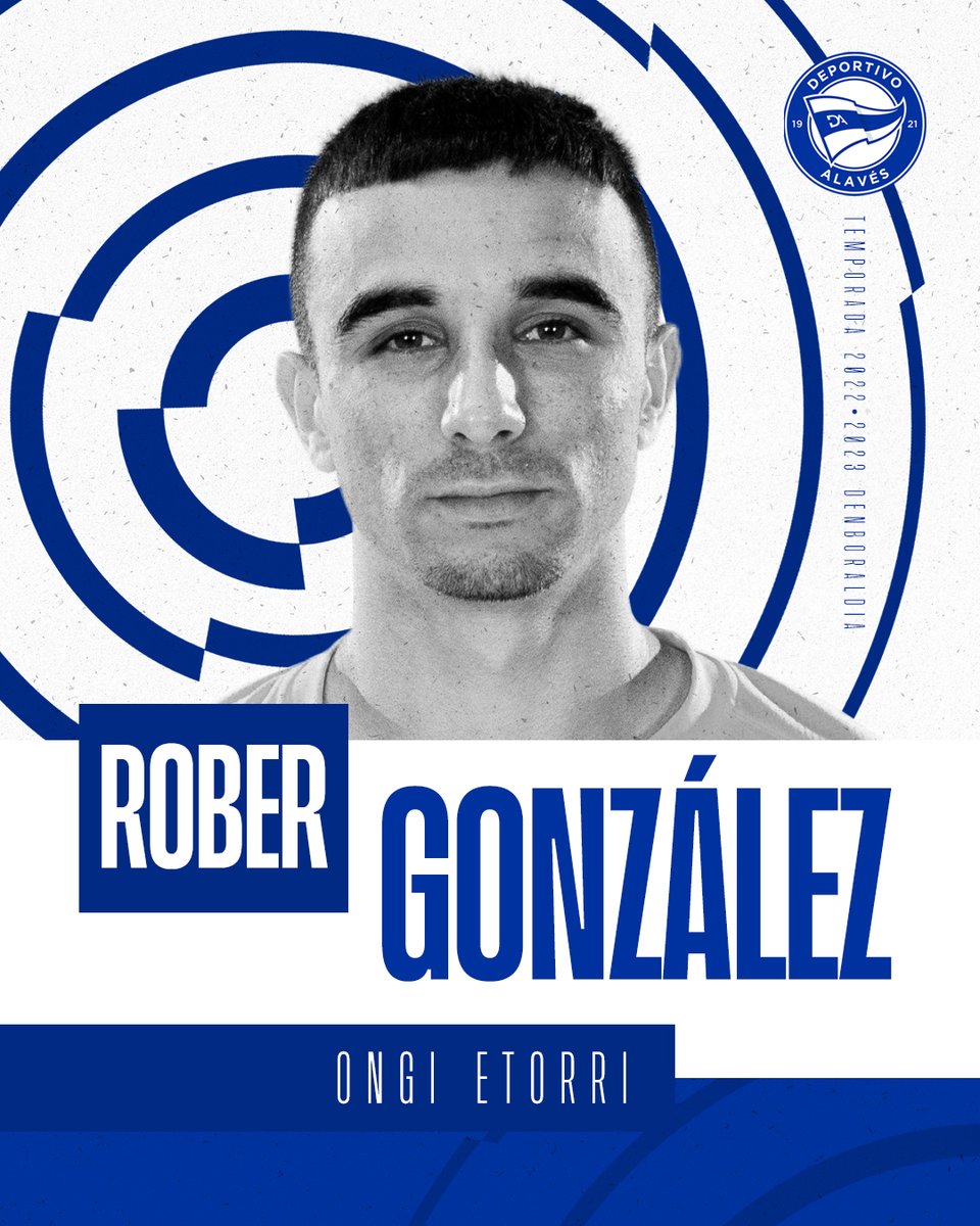 Alaves's tweet photo. ✅ 𝐎𝐅𝐈𝐂𝐈𝐀𝐋 | El Deportivo Alavés y el @RealBetis acuerdan la cesión de Rober González al conjunto albiazul por una temporada 🤝

ℹ️ https://t.co/PFlnXxE0Sq

¡Bienvenido, @robergb10! 👏

#AltaLaFrente 🔵⚪️ https://t.co/XDaEKDQtat