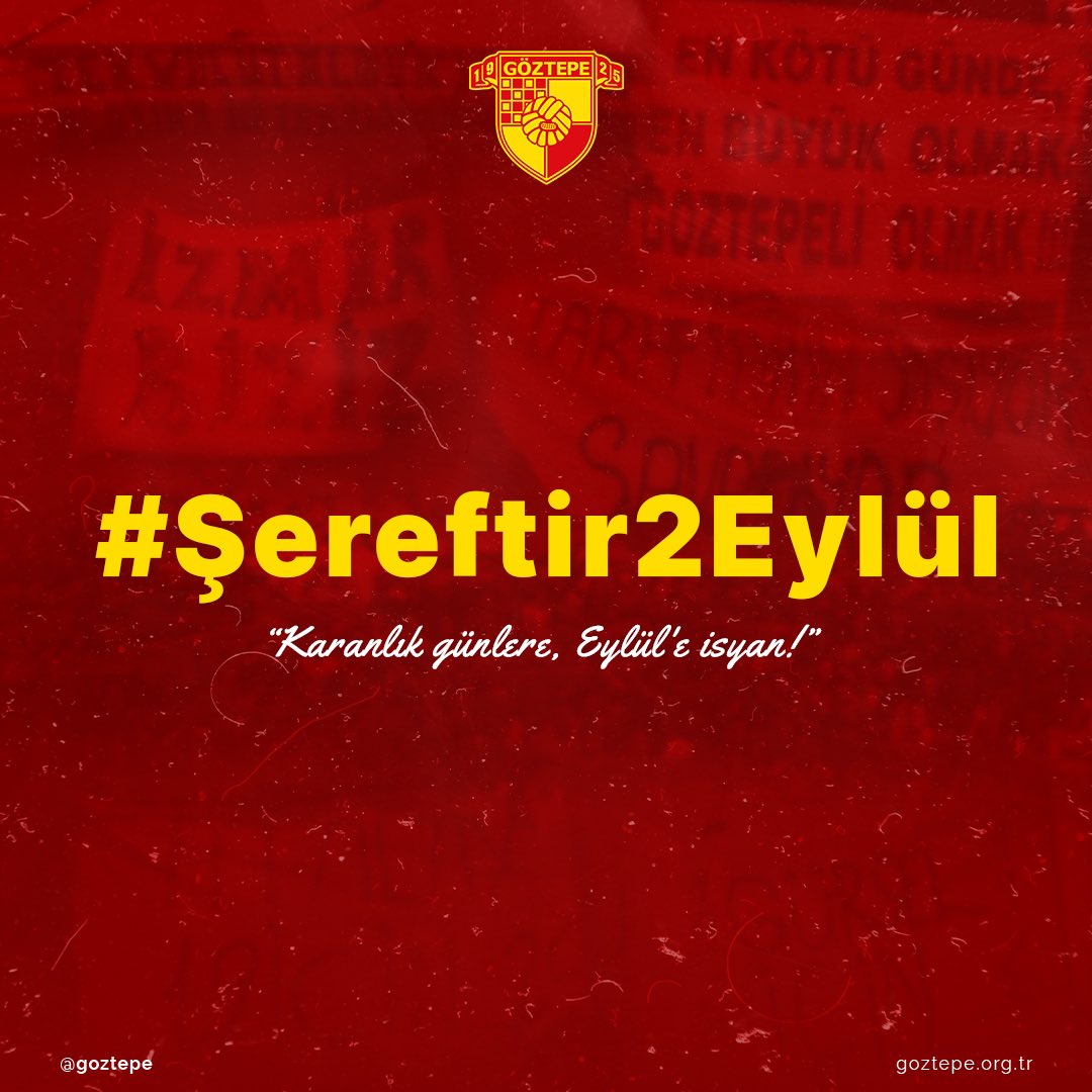 Karanlık günlere, Eylül'e isyan!

#Şereftir2Eylül