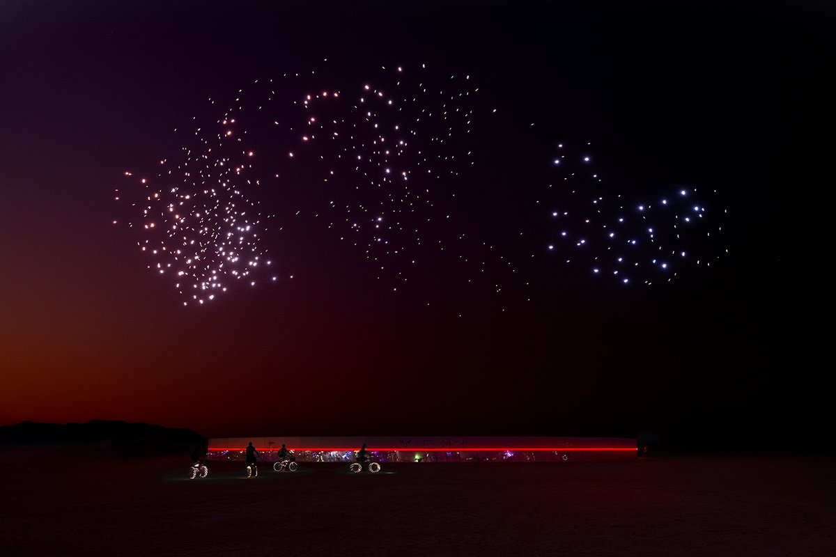 arts_immersive's tweet photo. We are thrilled to announce the Bay Area premiere of Franchise Freedom, an acclaimed aerial light performance by DRIFT, which will fly over San Francisco Bay January 12-16, 2023. More Info: https://t.co/GNoU5kXZqe
Photo: Rahi Rezvani, Burning Man 2018

#SanFrancisco #BayArea https://t.co/urW6Lg2Gpi