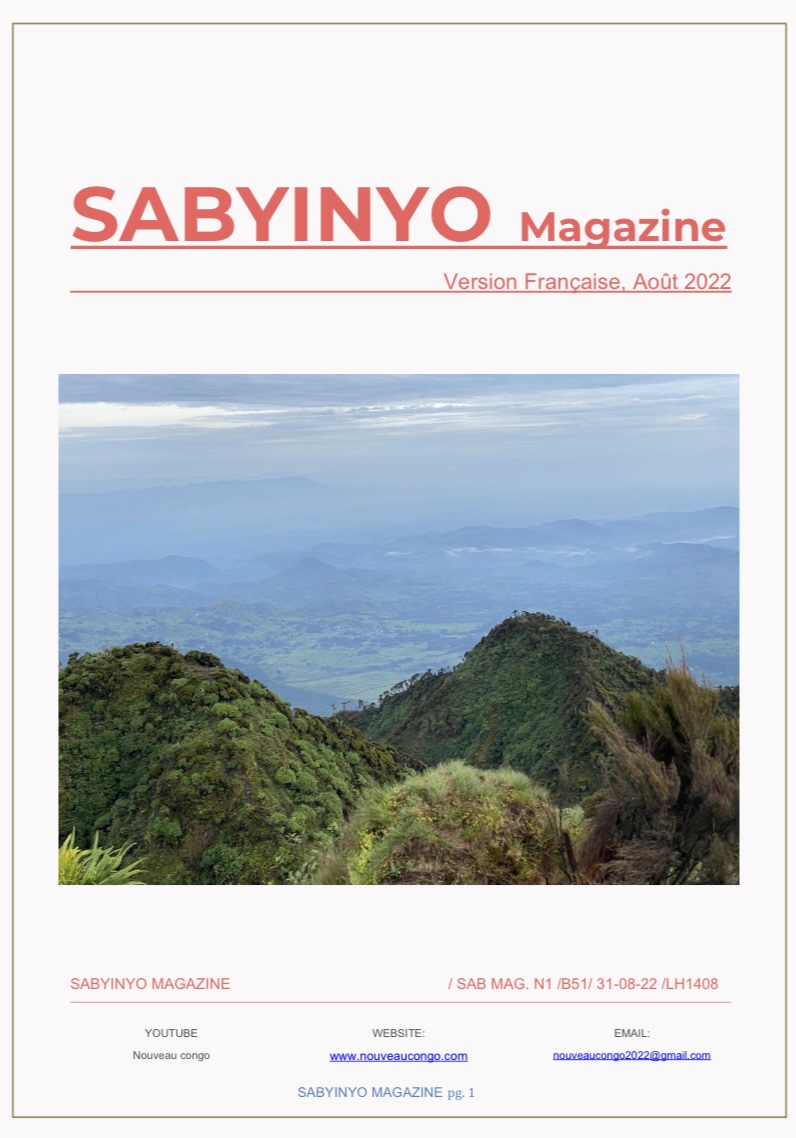 Chers compatriotes loin de propagande, voici SABYINYO MAGAZINE, votre Magazine du terroir proche de la population qui rétablit la vérité de la situation de l'Est en particulier et de la RDC en général, merci de cliquer sur le lien ci-dessous: 

acrobat.adobe.com/id/urn:aaid:sc…