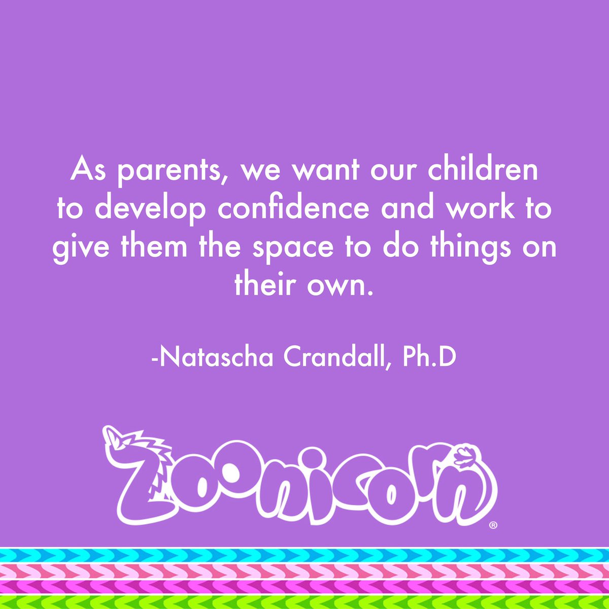Here's a great parenting tip based on social emotional learning from our very own Educational Curriculum Consultant, Dr. Natascha Crandall, PhD!📚

#Zoonicorn #independence #gainingindependence #SocialEmotionalLearning #EducationalCurriculum
#Zooniverse #unicornworld #bestfriends