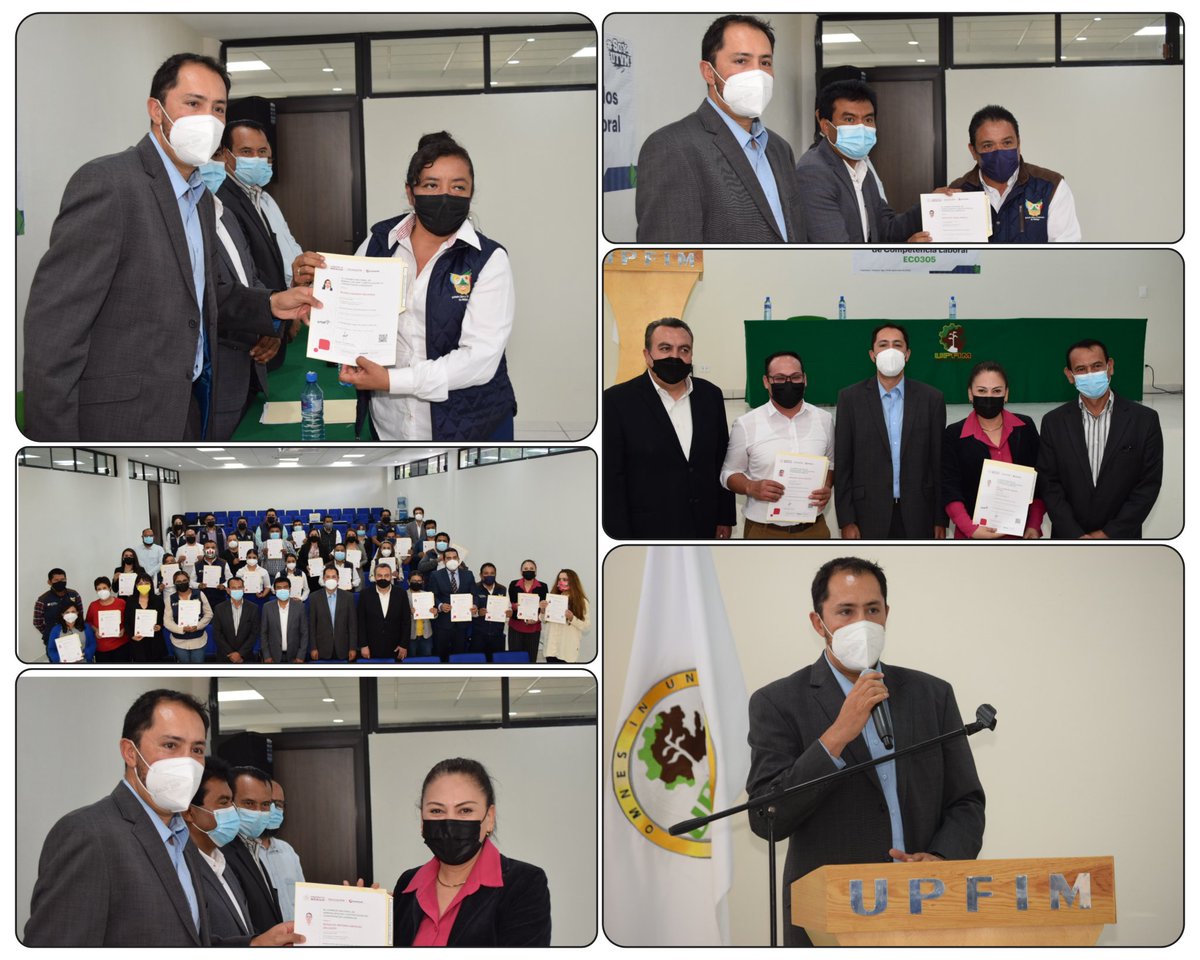 UTVMoficial's tweet photo. Se realizó la entrega de certificados de competencia laboral en el estándar EC0305: Servicios de Atención a Clientes, al personal administrativo y docente de la Universidad Politécnica Francisco I. Madero (UPFIM).
#AprenderEmprenderTransformar https://t.co/R9vwABgvrb