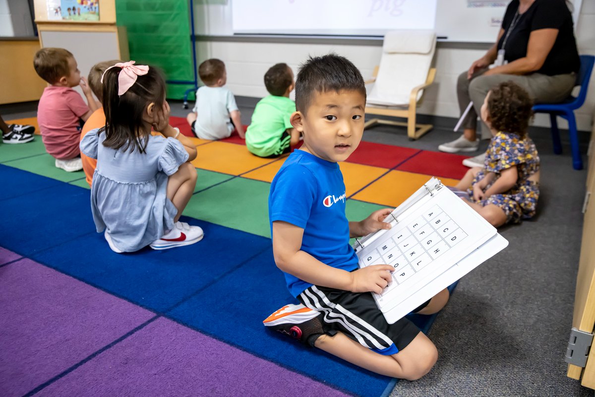 HCPSS's tweet photo. All. The. Cuteness! 🤗 Happy first day to our littlest ones as students in the HCPSS prekindergarten/RECC program started today! #HCPSSFirstDay #CelebrateHCPSS https://t.co/MTSn67DcLP